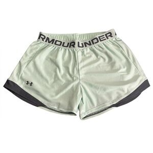 Under Armour Women's Mint and Charcoal Athletic Shorts